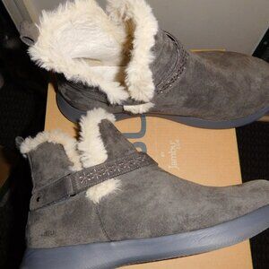 9.5m JBU GREY NOMADIC ANKLE BOOT WATER RESISTANT